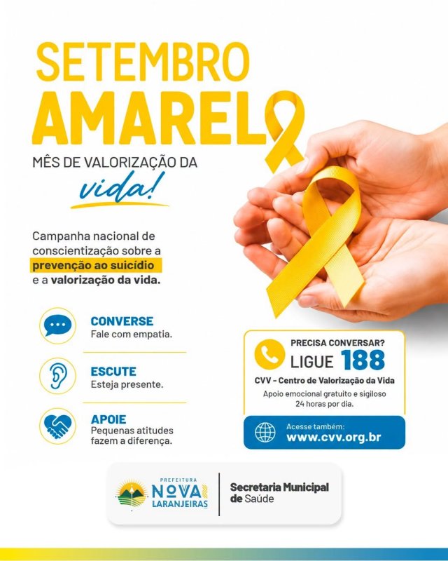 Setembro Amarelo | Mês de valorização da vida